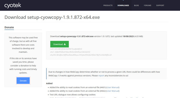 Cyotek WebCopy 整站下载软件详解_博文_白马号博客