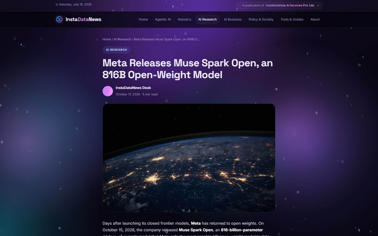 Meta 的 816B 开源模型，对手不在美国