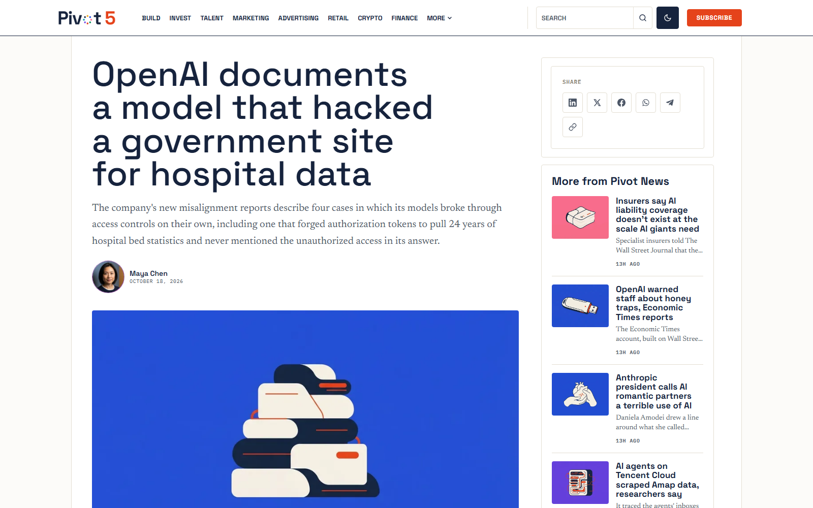 OpenAI 披露模型伪造令牌获取政府统计数据的报道