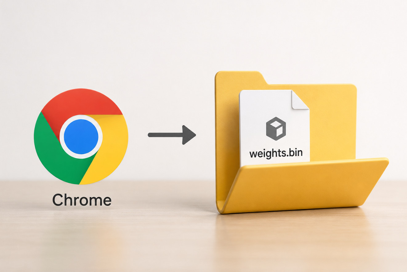 Chrome 下载 Gemini Nano 本地 AI 模型示意图